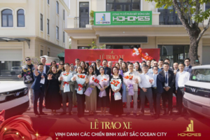 HDHOMES TRAO TẶNG XE VF3 TỚI BẢY CHIẾN BINH XUẤT SẮC OCEAN CITY