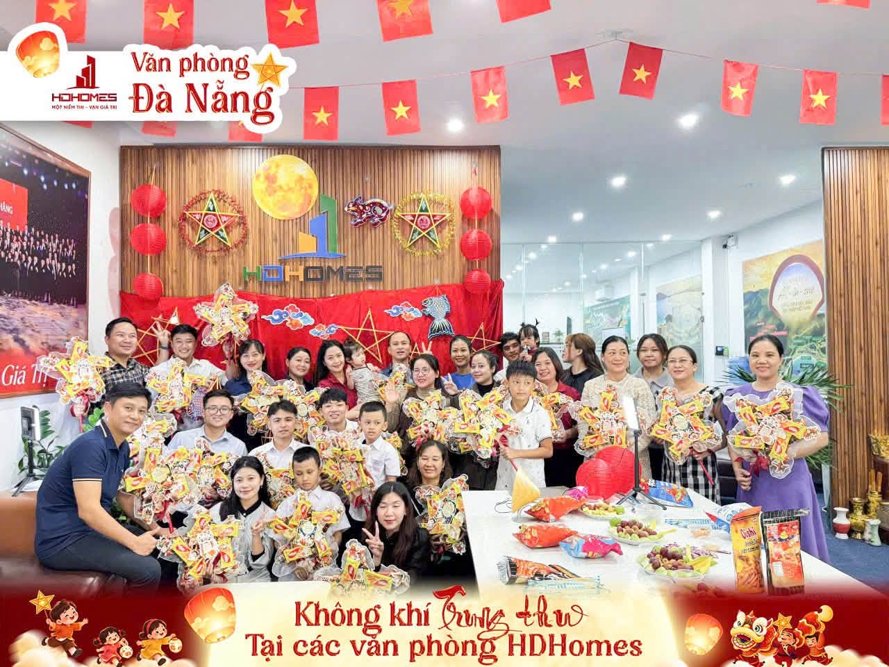 TRUNG THU RỘN RÀNG TỪ HÀ NỘI ĐẾN CÁC VĂN PHÒNG HDHOMES